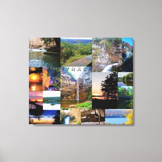 ITHACAの美しい、NEW YORK CANVAS PRINT キャンバスプリント (正面)
