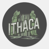 ithaca falls  ラウンドシール (正面)