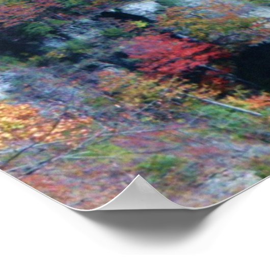 ITHACA NEW YORKの秋 ポスター (角)