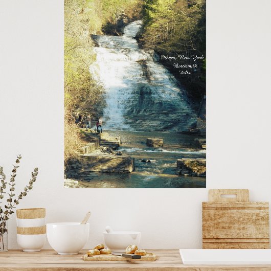 ITHACA NEW YORK BUTTERMILK  FALLS poster ポスター (キッチン)