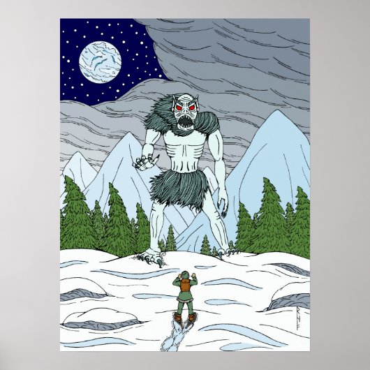 Ithaqua Weird Horror Art ポスター (正面)