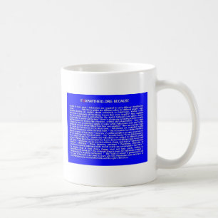 ITISAPARTHEID.ORGので コーヒーマグカップ