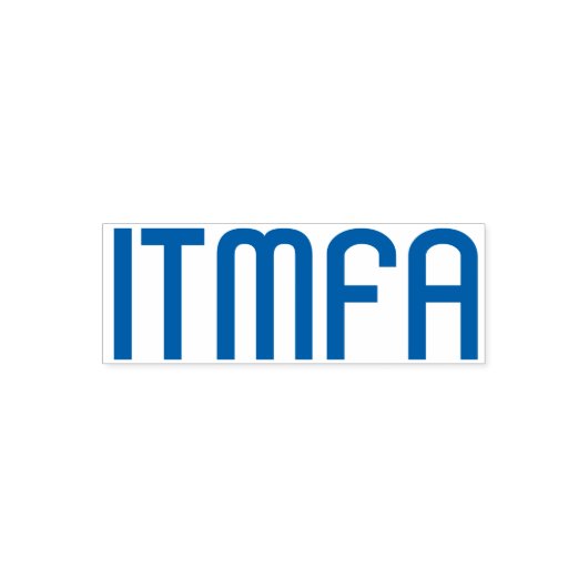 ITMFA(弾劾…)ゴム印 セルフインキングスタンプ (デザイン)
