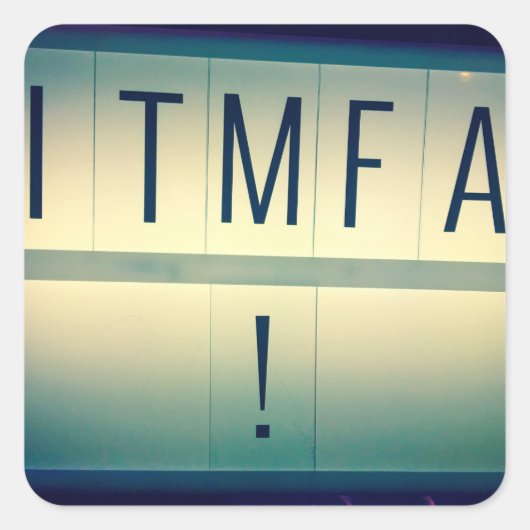 ITMFA (弾劾…)スタンプ スクエアシール (正面)