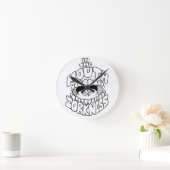 ITMODlogoの時計 ラウンド壁時計 (ホーム)