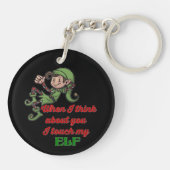 ITouchマイクリスマスユーモアのキーチェーン キーホルダー (裏面)