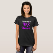 Itp認識度免疫性血小板減少症ウォリアーSurv Tシャツ (正面フル)