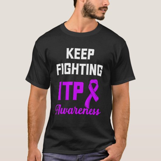 Itp認識度免疫性血小板減少症ウォリアーSurv Tシャツ (正面)