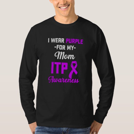 Itp認識度免疫性血小板減少症ウォリアーSurv Tシャツ (正面)
