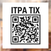 ITPA TIX QRコード – ウィンドウの固定 ウィンドウサイン (シート2)