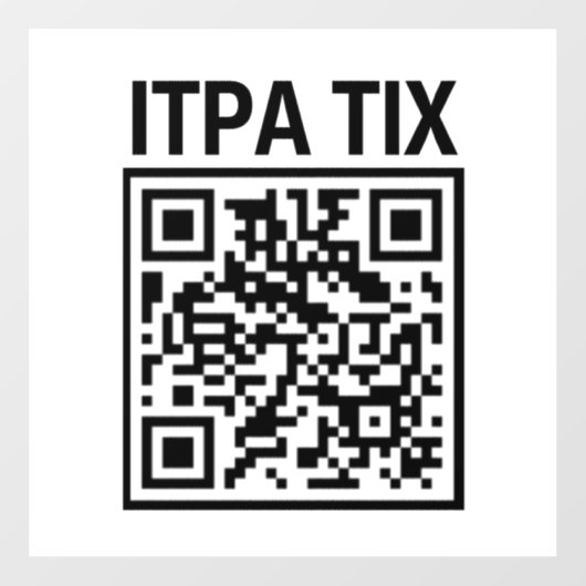 ITPA TIX QRコード – ウィンドウの固定 ウィンドウサイン (シート)