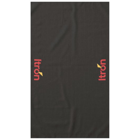 Itron black tablecloth 152 x 264 cm テーブルクロス (正面)