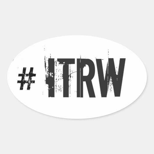 ITRW楕円シール 楕円形シール (正面)