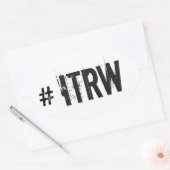 ITRW楕円シール 楕円形シール (封筒)