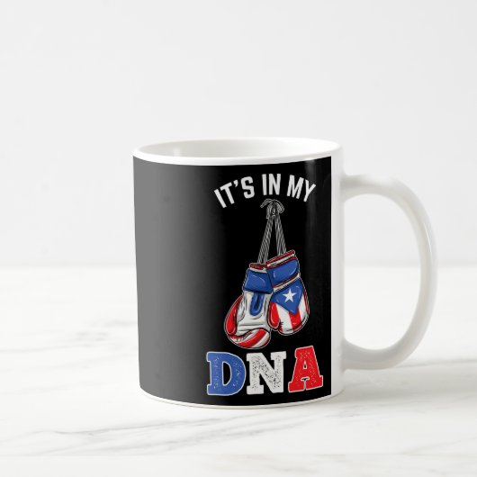 ItsのMy Dnaプエルト・リカボクシング コーヒーマグカップ (右)
