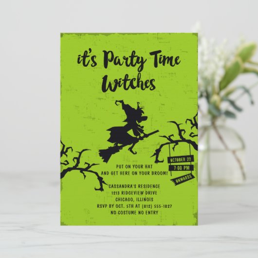itsパーティータイムウィッチズハローウィンパーティ招待状 招待状 (スタンド正面)