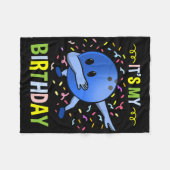 itsマイ誕生日ボーリングビル フリースブランケット (正面(横))