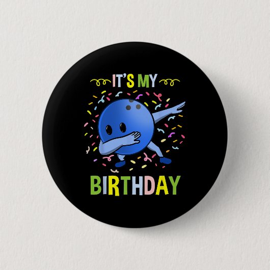 itsマイ誕生日ボーリングビル 缶バッジ (正面)