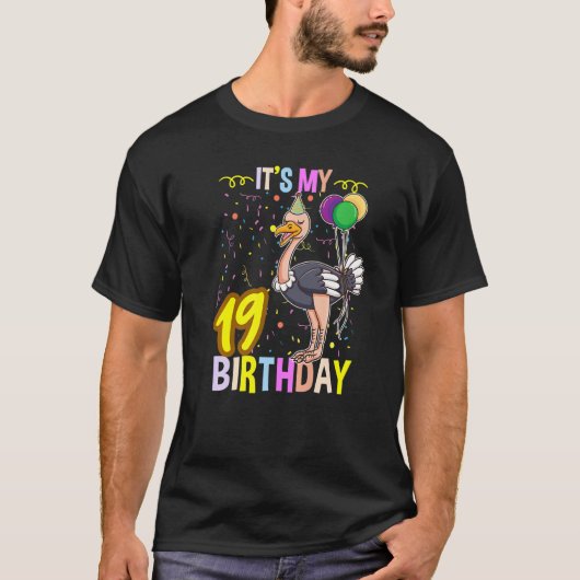 itsマイ19誕生日オストリッチ tシャツ (正面)