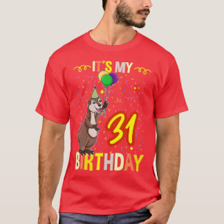 itsマイ31誕生日シーオッター tシャツ