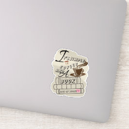 It's シンプル Coffee and a Book シール