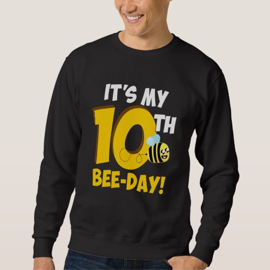 It's 10th Bee Day Honey Beekeeper Apiary Beekeepin スウェットシャツ (正面)