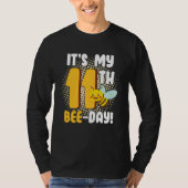 It's 11th Bee Day Honey Beekeeper Apiary Beekeepin Tシャツ (正面)