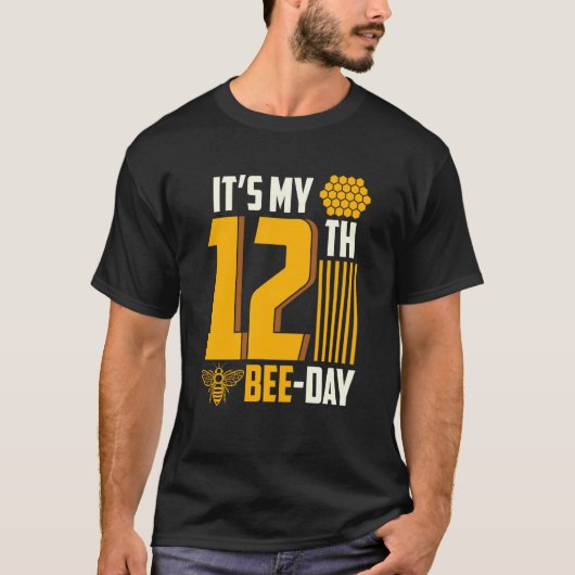 It's 12th Bee Day Honey Beekeeper Apiary Beekeepin Tシャツ (正面)