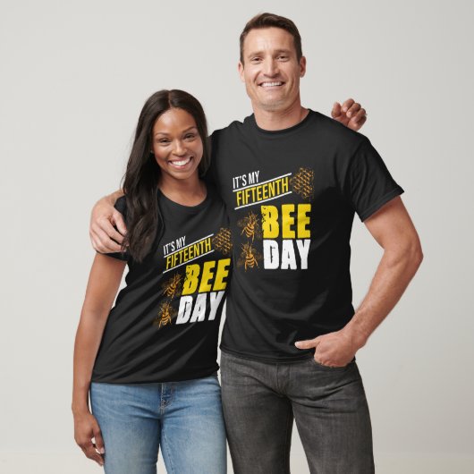 It's 15th Bee Day Honey Beekeeper Apiary Beekeepin Tシャツ (ユニセックス)