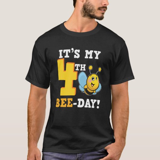 It's 4th Bee Day Honey Beekeeper Apiary Beekeeping Tシャツ (正面)
