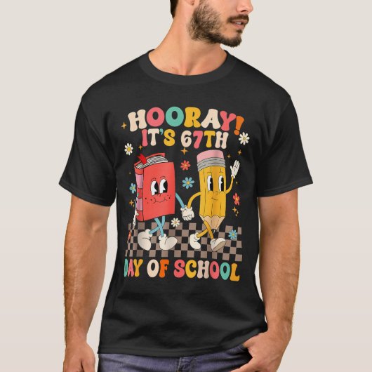 It's 67th Day Of School 67 Days Of School Funny Nu Tシャツ (正面)