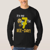 It's 7th Bee Day Honey Beekeeper Apiary Beekeeping Tシャツ (正面)