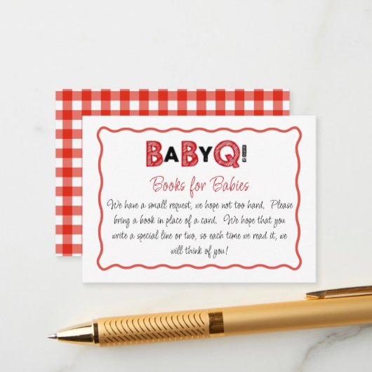 It's a Baby Q Books for Babies Card エンクロージャーカード (正面/裏面インサイチュ)