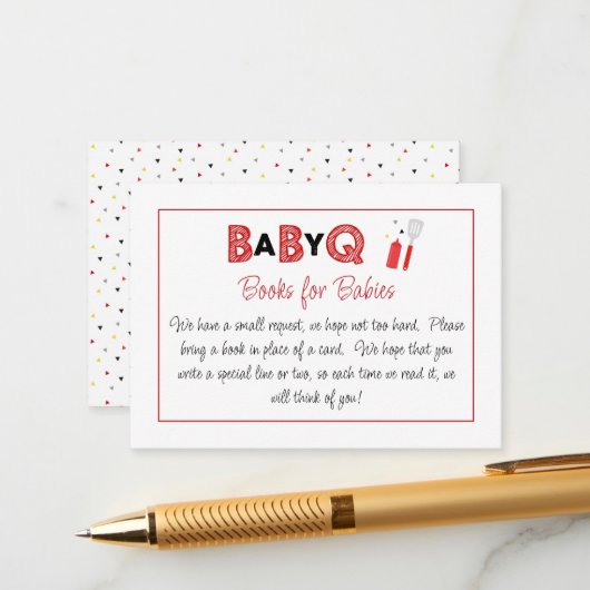 It's a Baby Q Books for Babies Card エンクロージャーカード (正面/裏面インサイチュ)