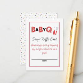 It's a Baby Q Diaper Raffle Card エンクロージャーカード