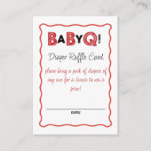 It's a Baby Q Diaper Raffle Card エンクロージャーカード (正面)
