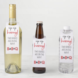It's a Baby Q for Twins Bottle Hanger ボトルネックタグ