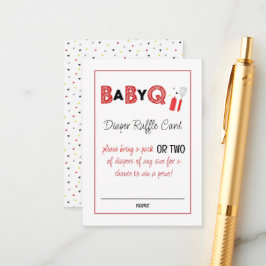 It's a Baby Q for Twins Diaper Raffle Card エンクロージャーカード