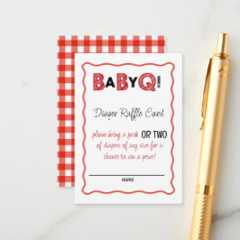 It's a Baby Q for Twins Diaper Raffle Card エンクロージャーカード