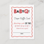 It's a Baby Q for Twins Diaper Raffle Card エンクロージャーカード (正面)