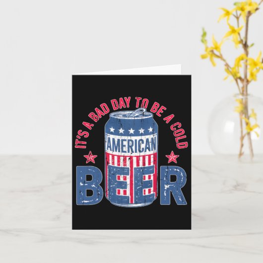 Its A Bad Day To Be A Cold Beer カード (黄色い花)