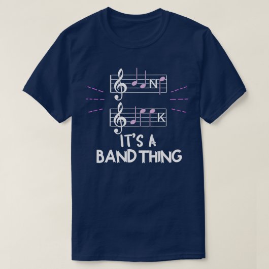 Its A Band Thing Music Geek Musical Group Notes 1 Tシャツ (デザイン正面)