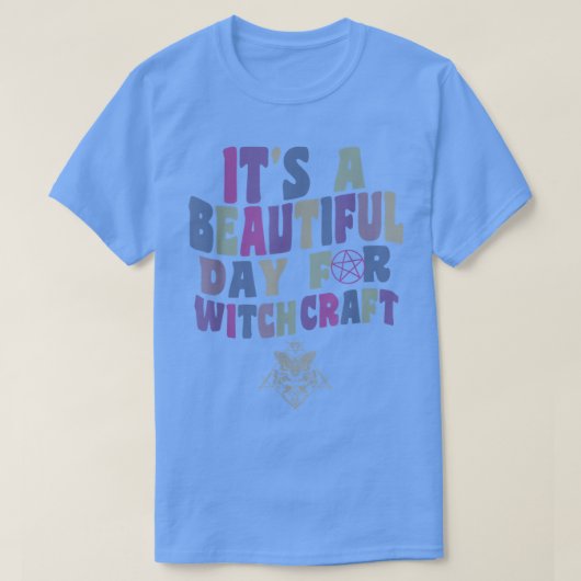 It's A Beautiful Day For Witchcraft Retro Witch Ac Tシャツ (デザイン正面)