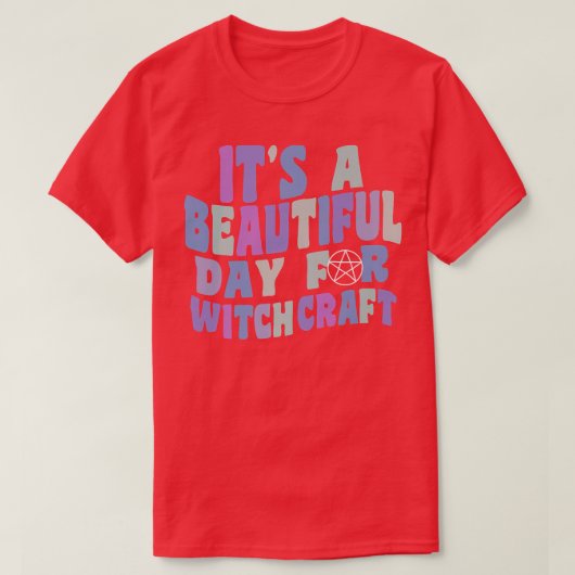 It's A Beautiful Day For Witchcraft Retro Witch Ac Tシャツ (デザイン正面)