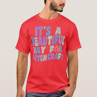 It's A Beautiful Day For Witchcraft Retro Witch Ac Tシャツ