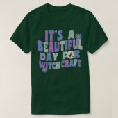 It's A Beautiful Day For Witchcraft Retro Witch Ac Tシャツ (デザイン正面)