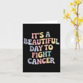 It's A Beautiful Day To Fight Cancer Awareness Sup カード (黄色い花)