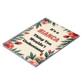 It's a Bianca Thing You Wouldn't Understand ノートブック (左側)