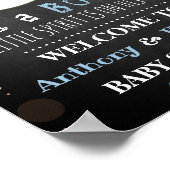 It's A Boo-y! Little Spirit Halloween Baby Shower ポスター (角)