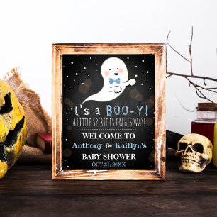 It's A Boo-y! Little Spirit Halloween Baby Shower ポスター